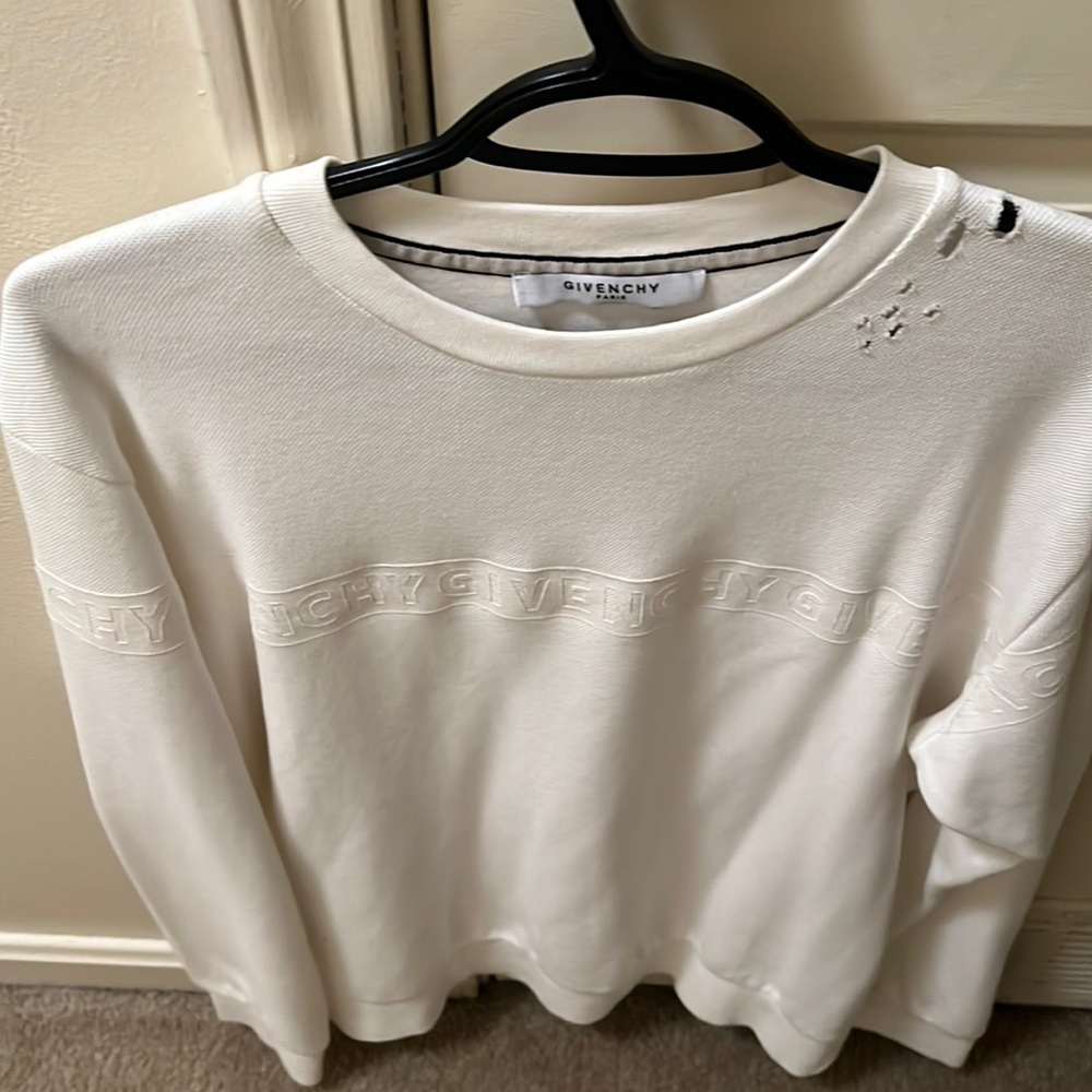 Givenchy long sleeve white used